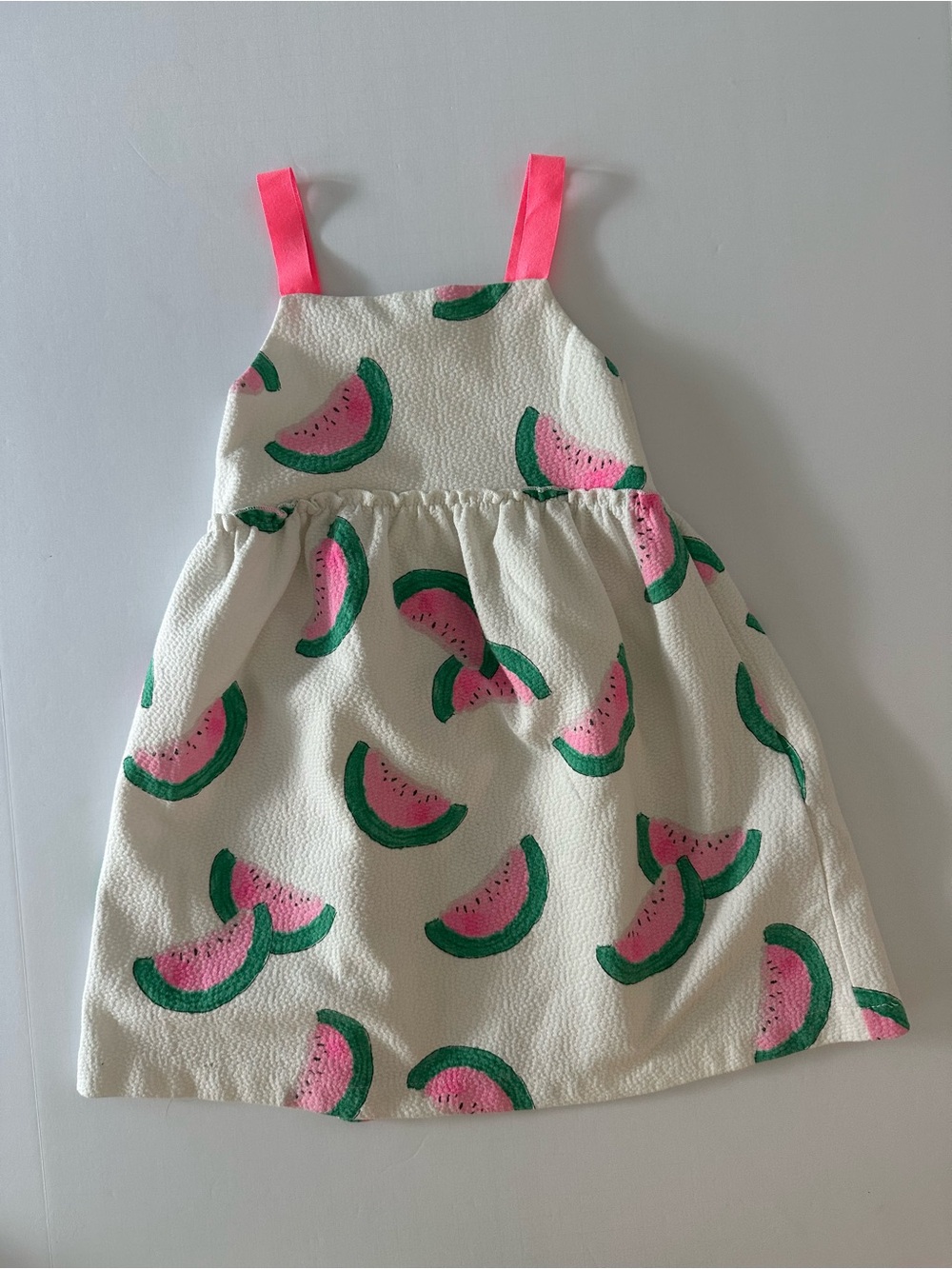 Zara Girls Watermelon Dress Size 4-5 Years Sleeveless Summer Casual Dress